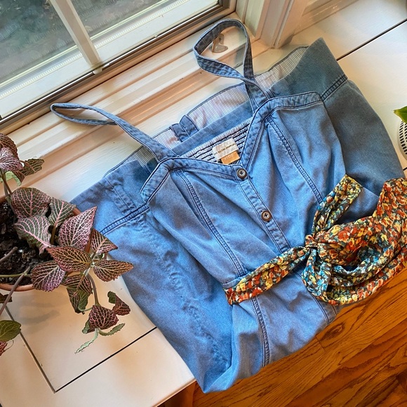 Anthropologie Pilcro Denim Dress - Sz 00, Bustier - Picture 3 of 4